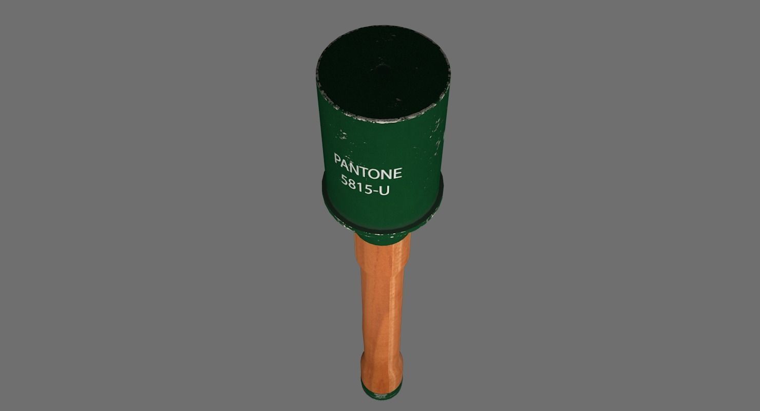 Stick Grenade 3D model_4