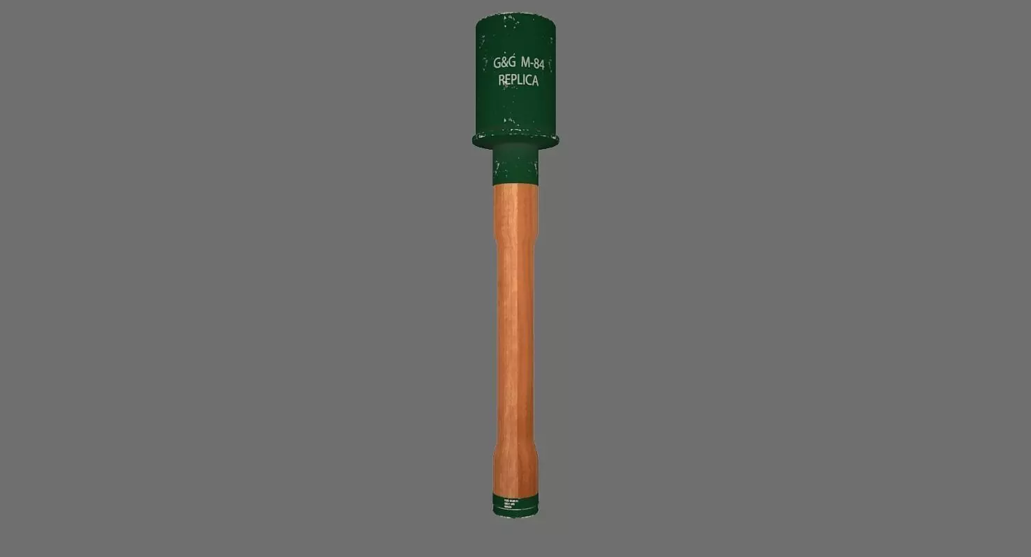 Stick Grenade 3D model_0