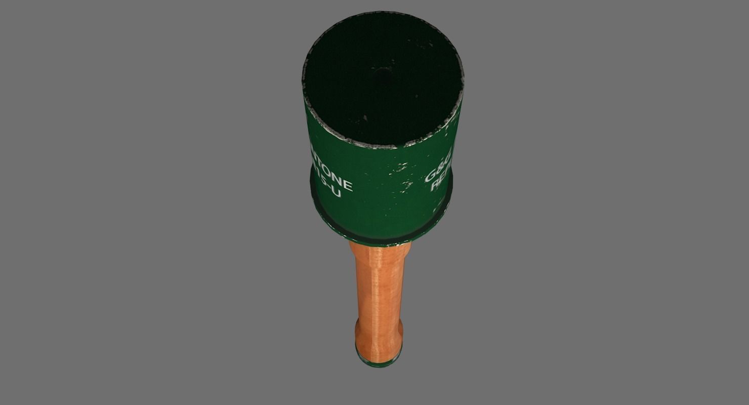 Stick Grenade 3D model_7