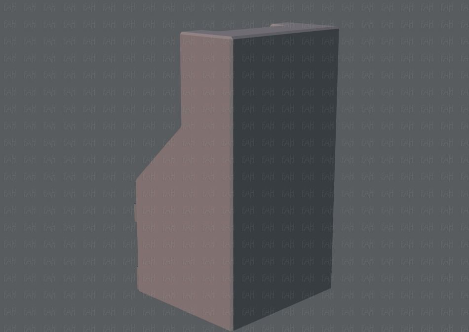  Ticket Cabinet Low-poly 3D model_15