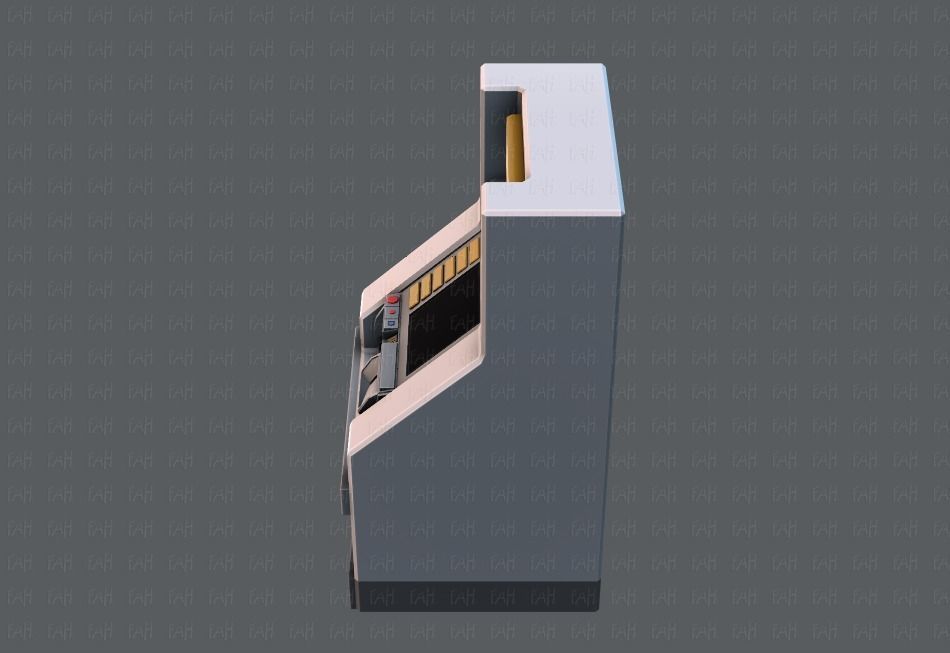  Ticket Cabinet Low-poly 3D model_39