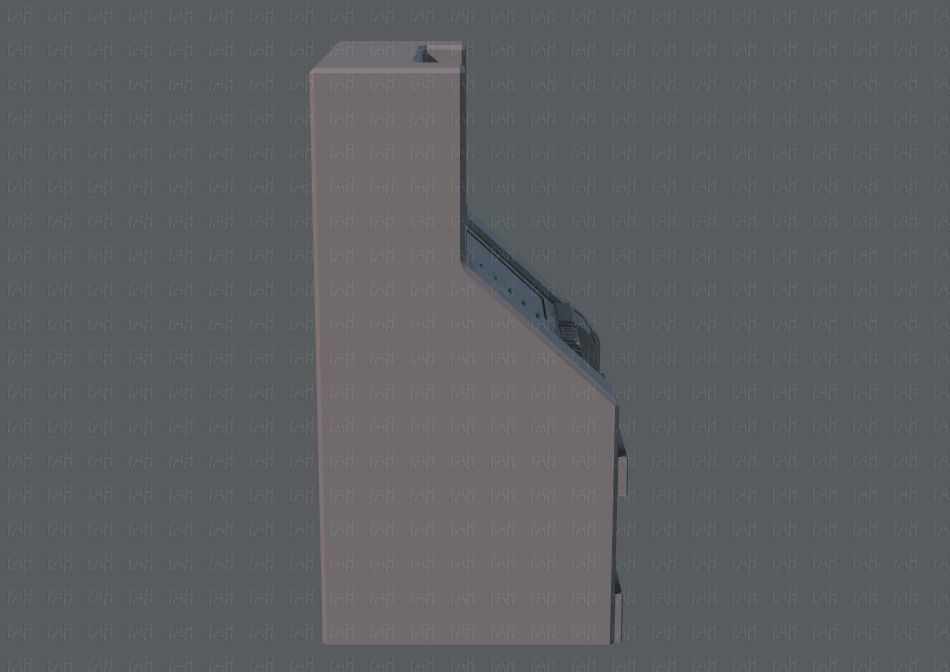  Ticket Cabinet Low-poly 3D model_12