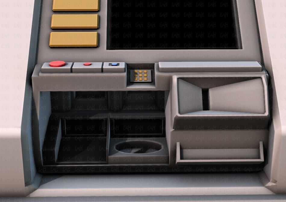  Ticket Cabinet Low-poly 3D model_30