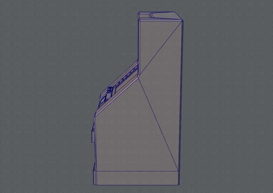  Ticket Cabinet Low-poly 3D model_24