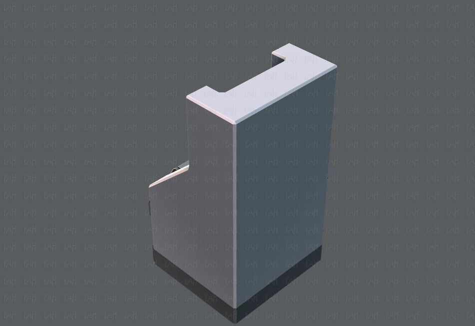  Ticket Cabinet Low-poly 3D model_38