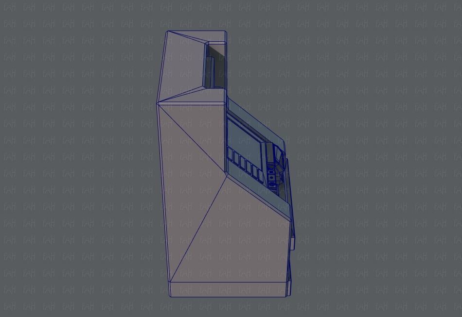  Ticket Cabinet Low-poly 3D model_43