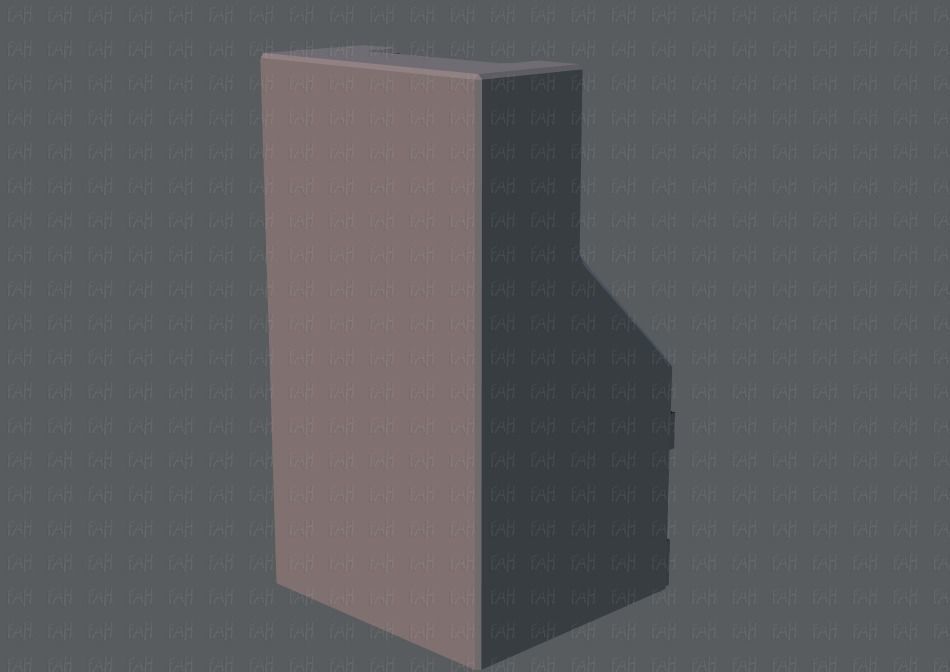  Ticket Cabinet Low-poly 3D model_13