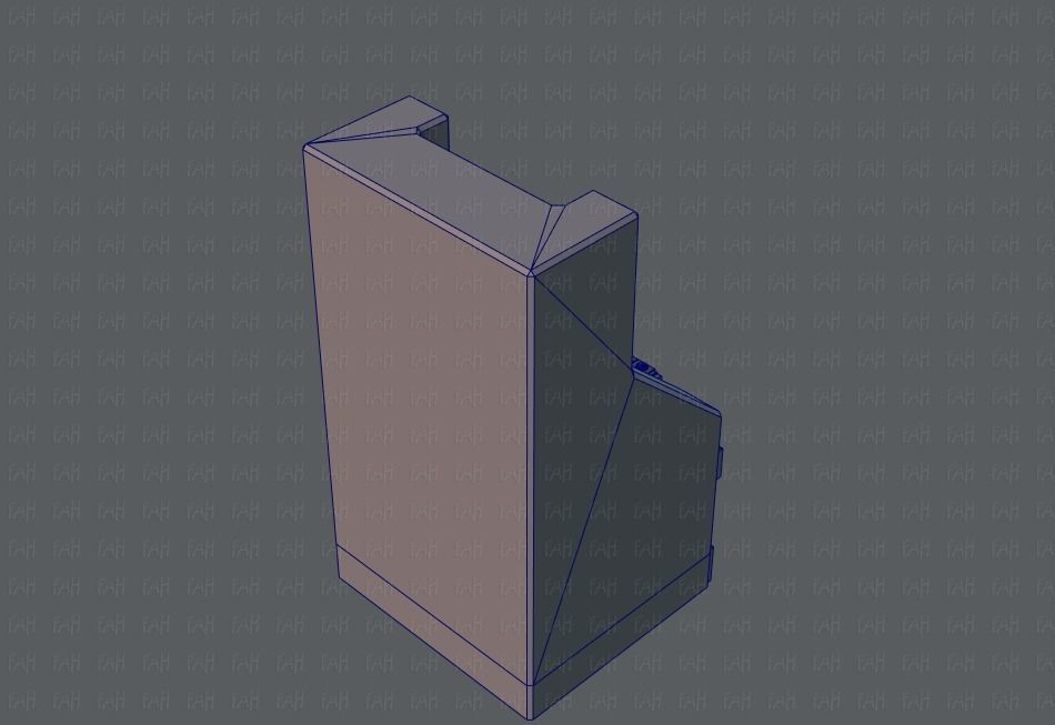  Ticket Cabinet Low-poly 3D model_44