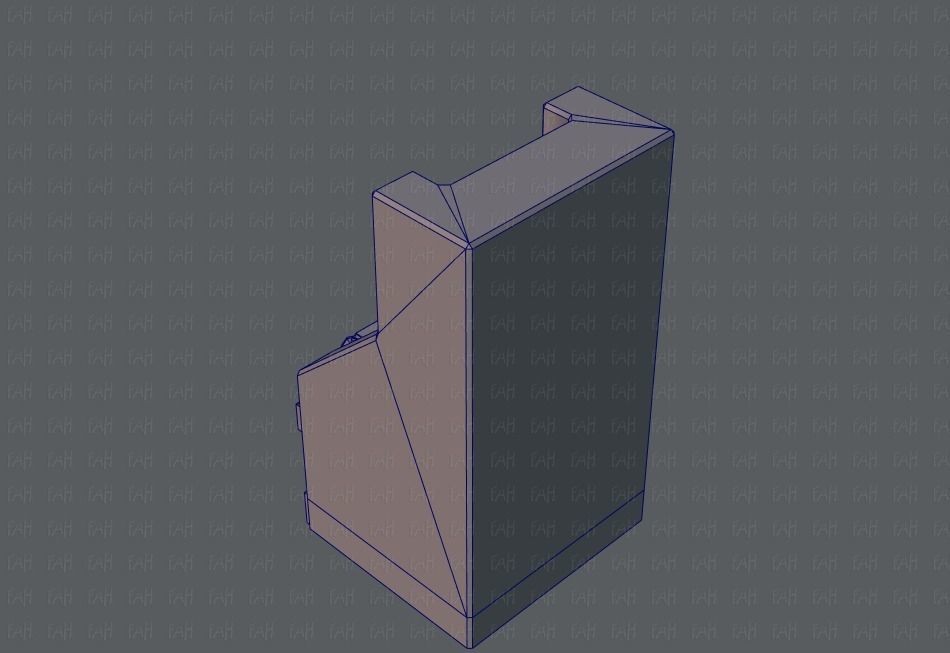  Ticket Cabinet Low-poly 3D model_46