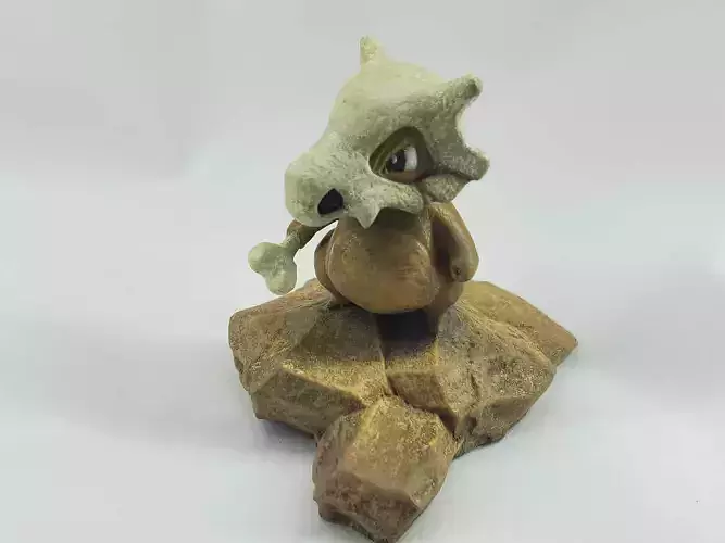 Cubone Sculpture 3D Printable Model