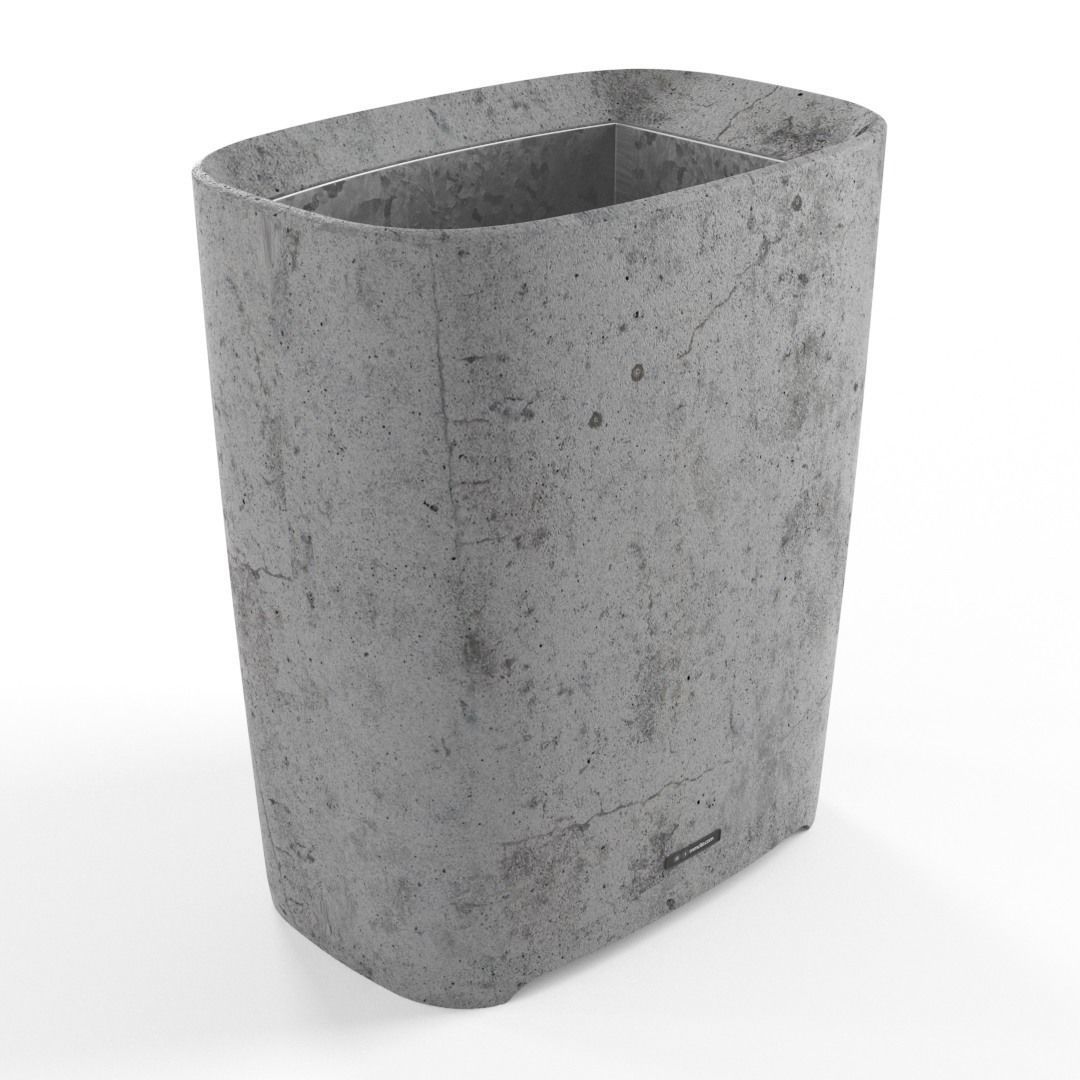 Concrete street elements 3D model_4