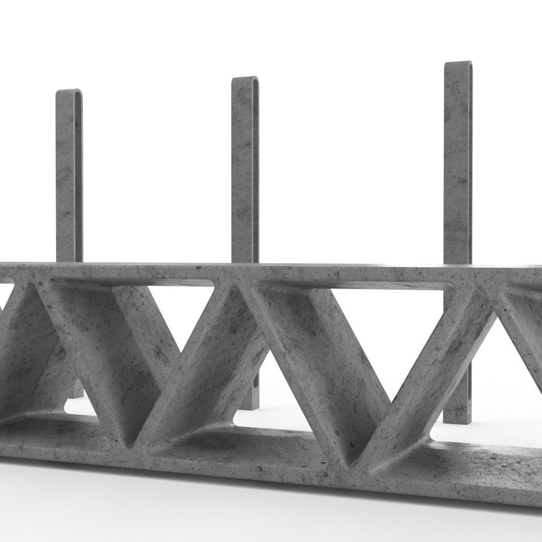 Concrete street elements 3D model_1