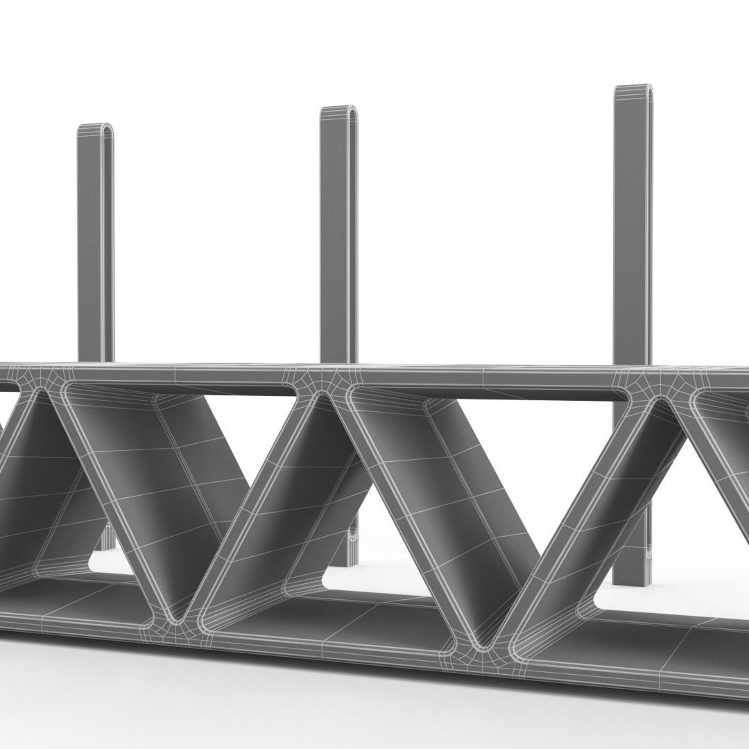 Concrete street elements 3D model_5