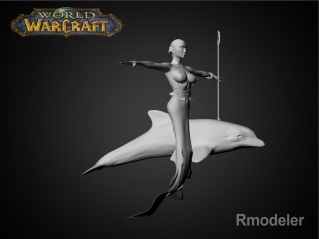 Mermaid April 3D model_6