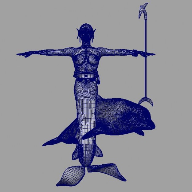 Mermaid April 3D model_8