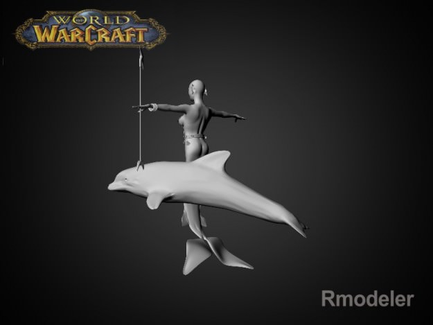 Mermaid April 3D model_2