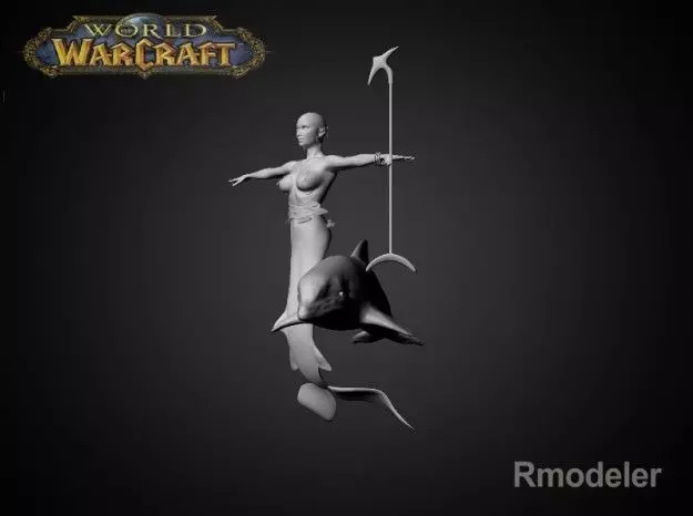 Mermaid April 3D model_0