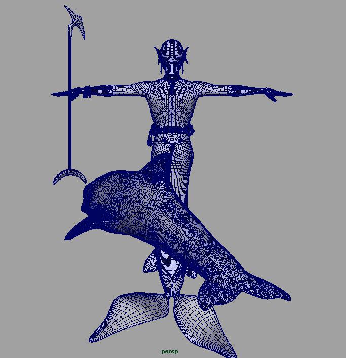 Mermaid April 3D model_9