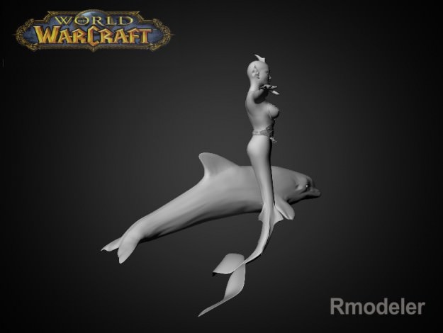 Mermaid April 3D model_5