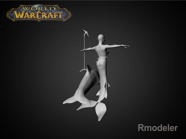 Mermaid April 3D model_4