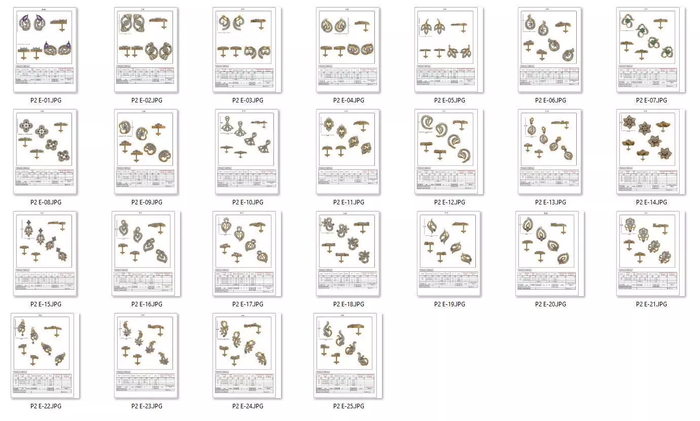 BULK-STL-EARRING 25 Files 3D print model