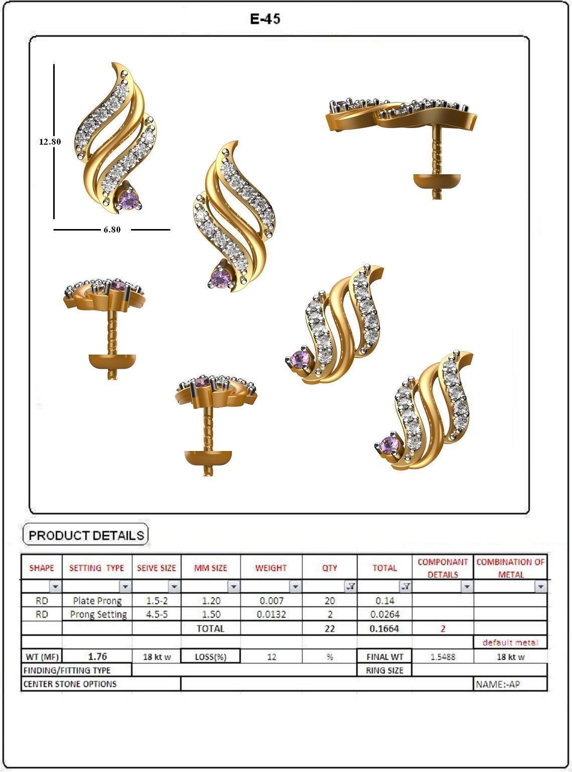 BULK-STL-EARRING 25 Files 3D print model_19