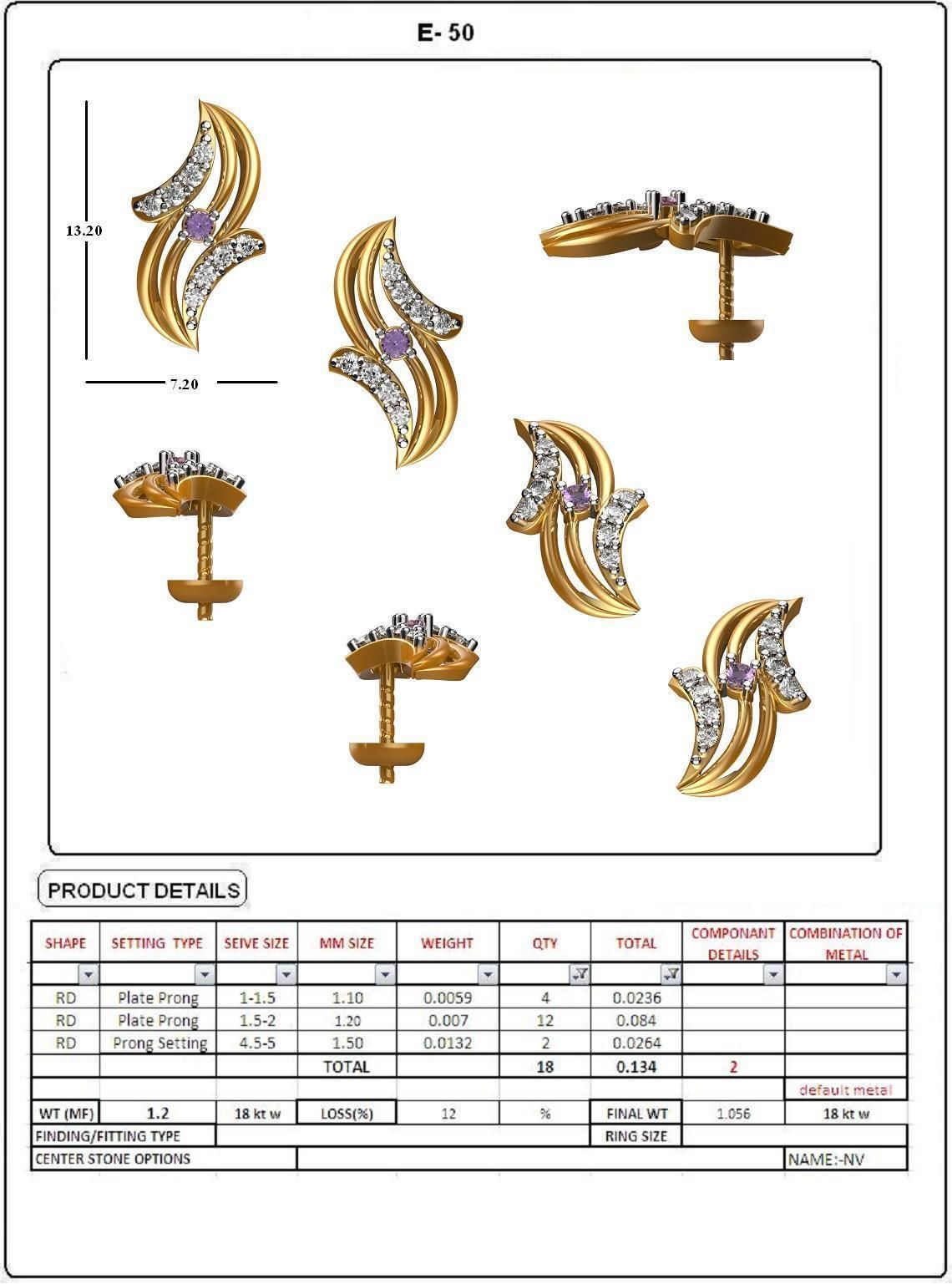 BULK-STL-EARRING 25 Files 3D print model_8