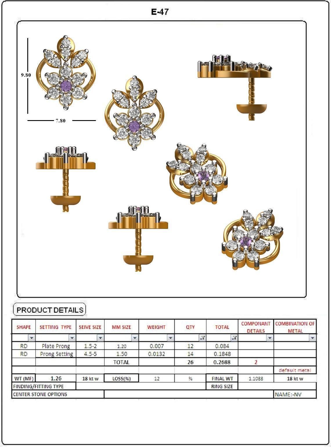 BULK-STL-EARRING 25 Files 3D print model_24