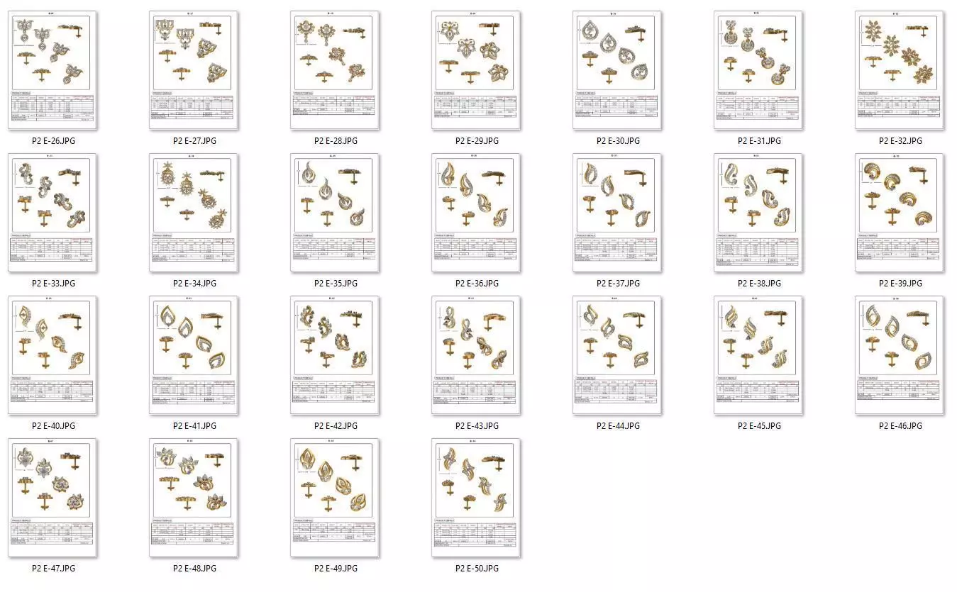 BULK-STL-EARRING 25 Files 3D print model_0