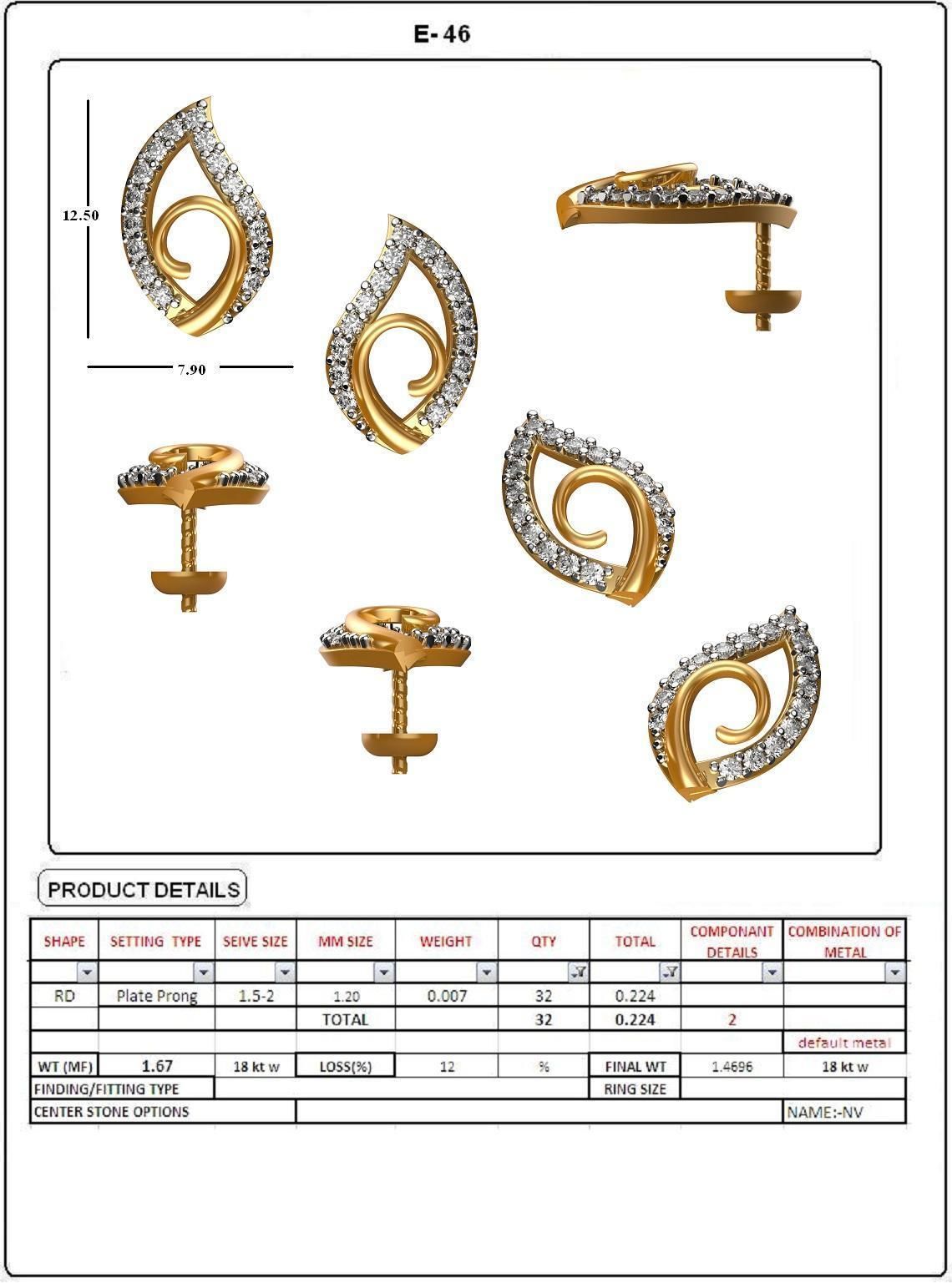 BULK-STL-EARRING 25 Files 3D print model_23
