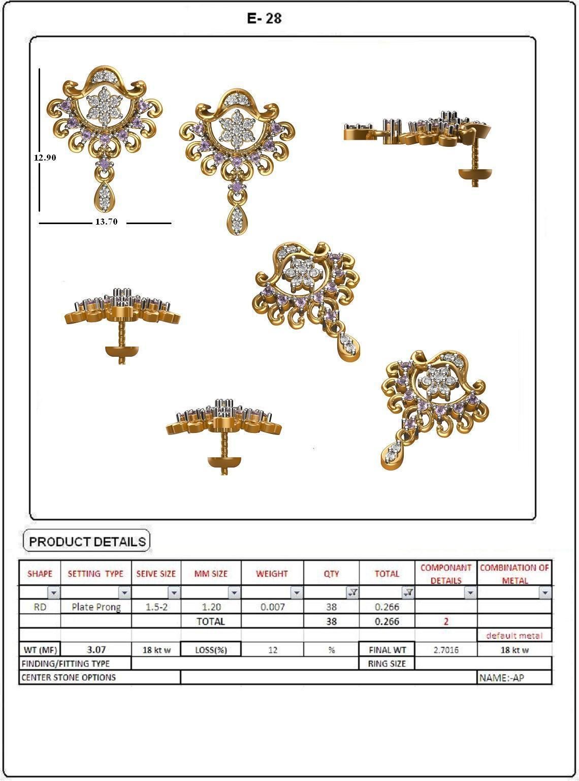 BULK-STL-EARRING 25 Files 3D print model_2