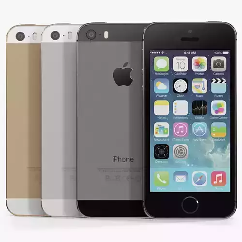 Apple iPhone 5S Low-poly 3D model