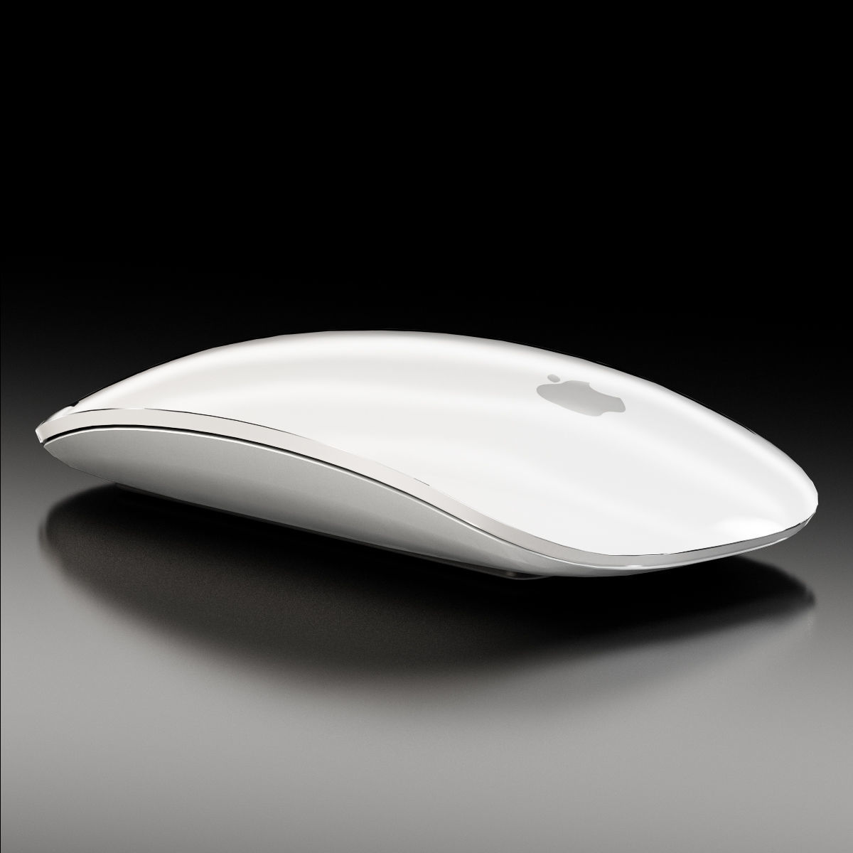 Apple Keyboard MB110 and Magic Mouse Low-poly 3D model_9