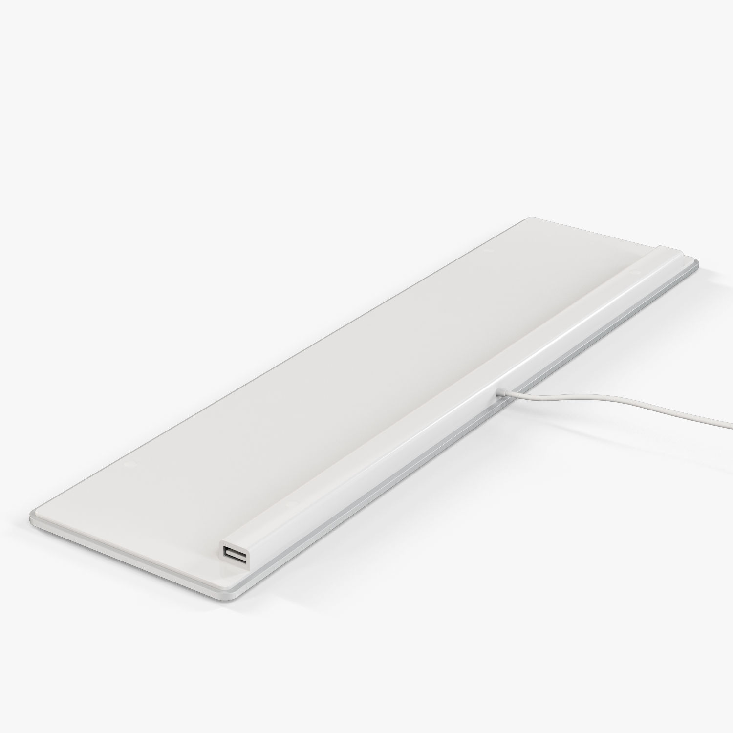 Apple Keyboard MB110 and Magic Mouse Low-poly 3D model_25