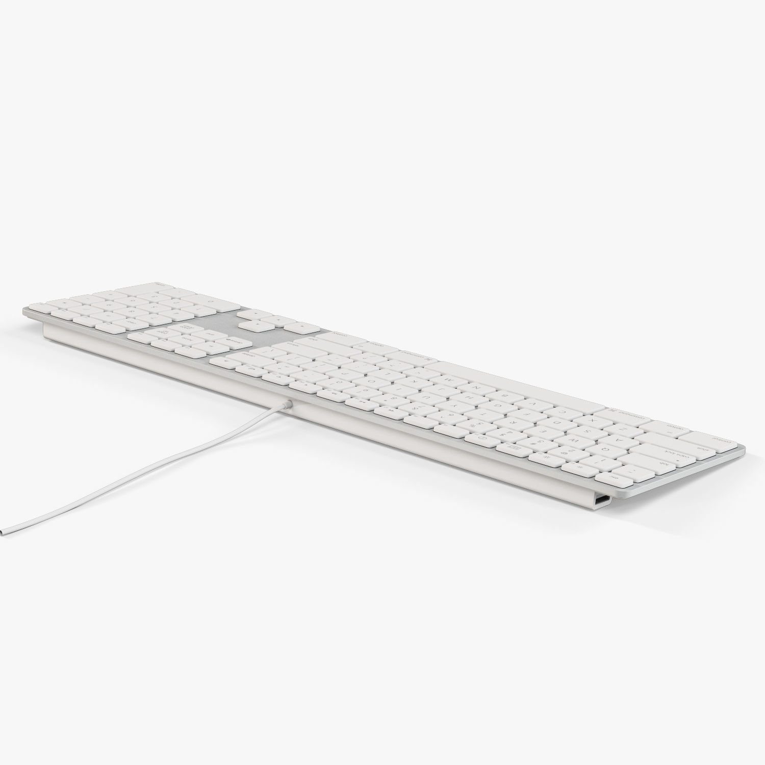Apple Keyboard MB110 and Magic Mouse Low-poly 3D model_23