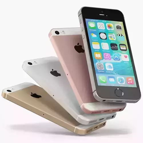 Apple iPhone SE Low-poly 3D model