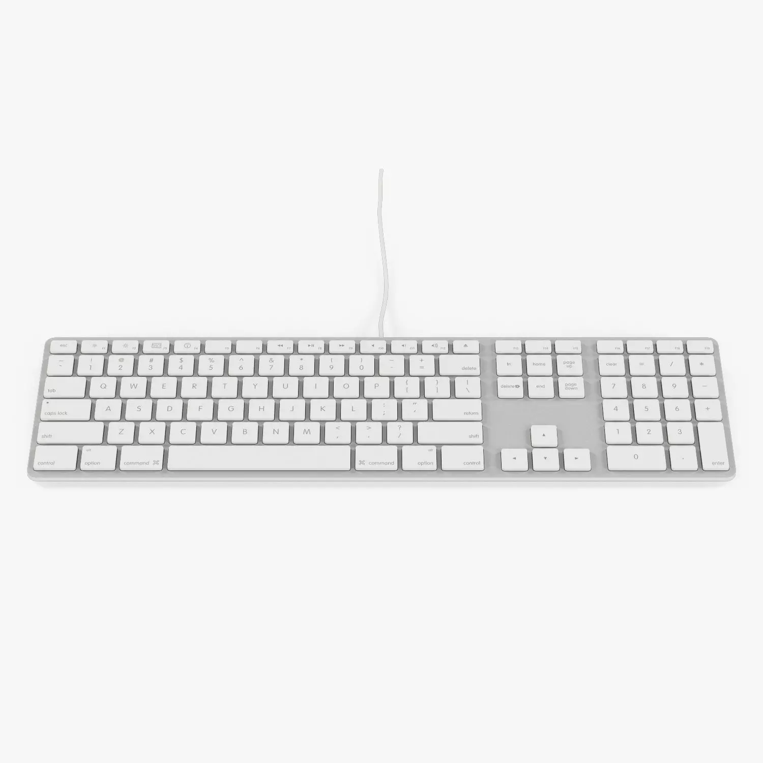 Apple Keyboard MB110 Low-poly 3D model_0