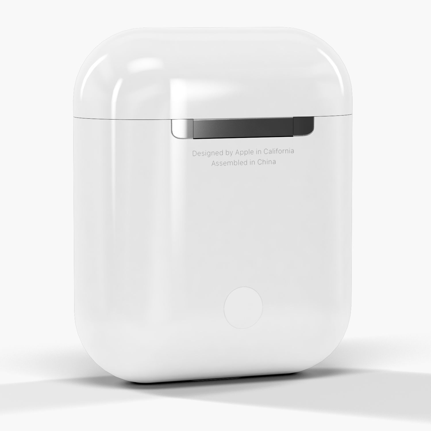 Apple AirPods wireless bluetooth earphones with Charging Case Low-poly 3D model_13