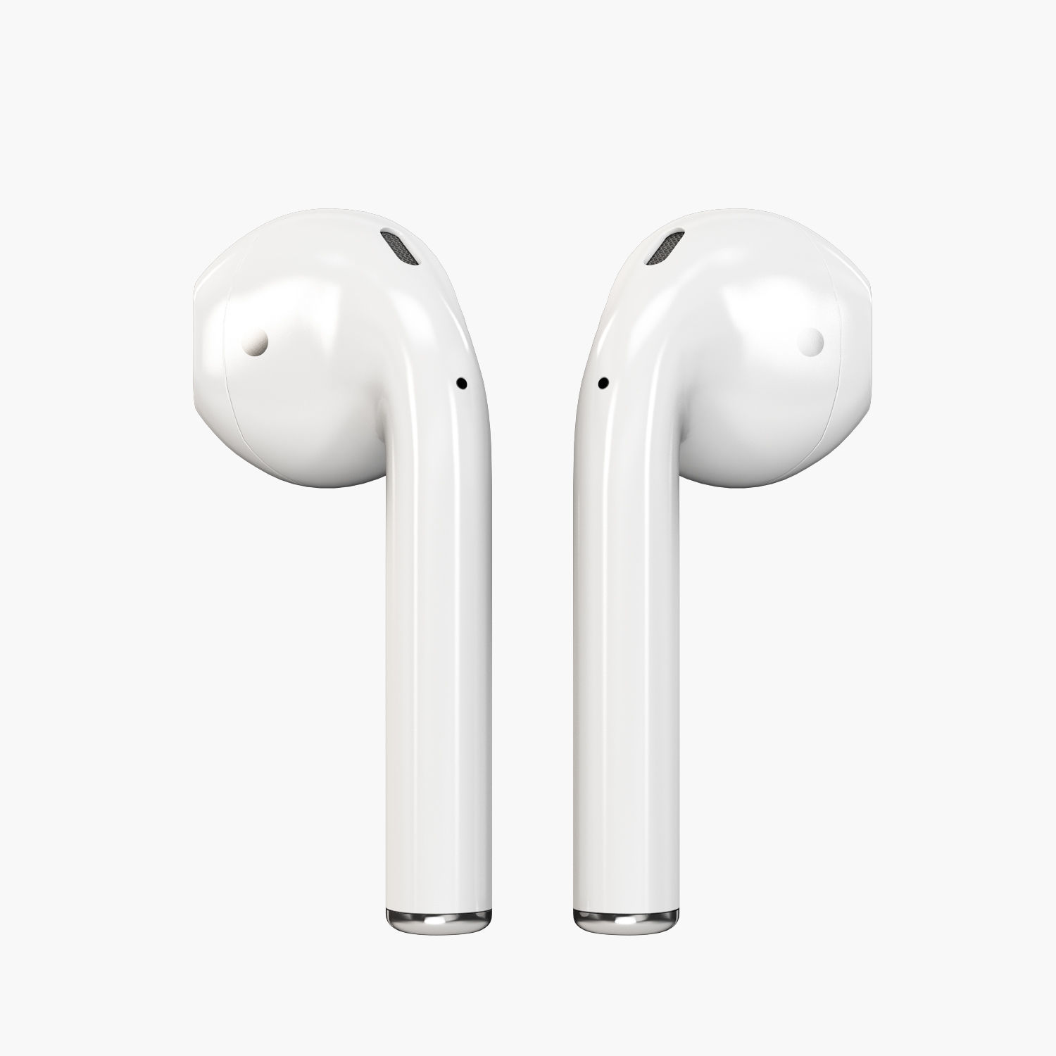 Apple AirPods wireless bluetooth earphones with Charging Case Low-poly 3D model_24