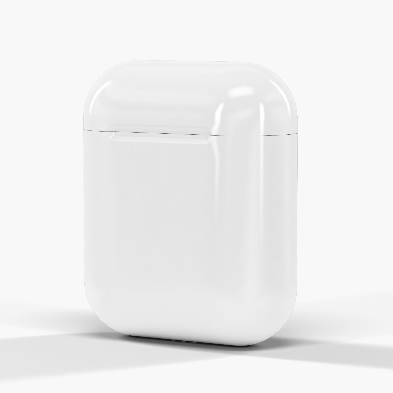 Apple AirPods wireless bluetooth earphones with Charging Case Low-poly 3D model_12