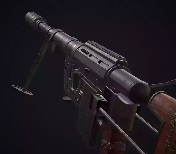 Sniper M200 Free low-poly 3D model