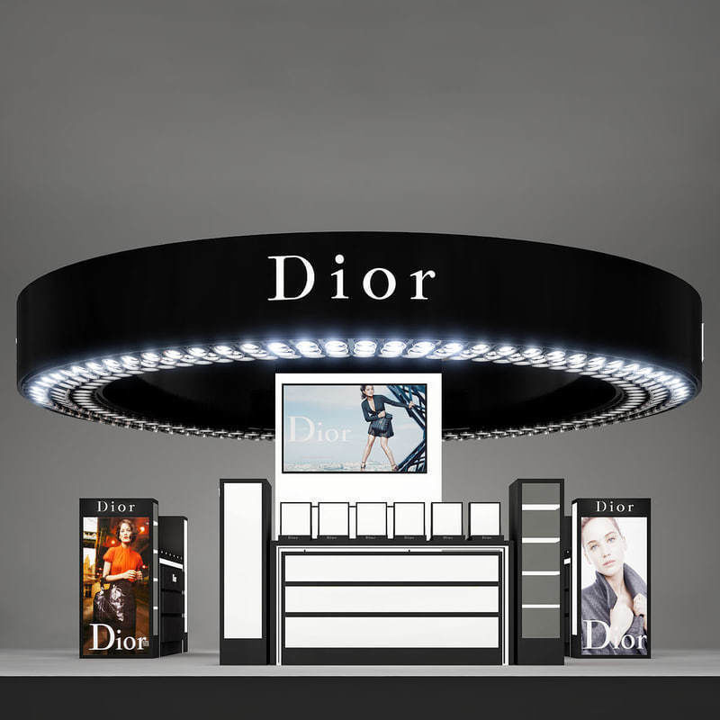 Cosmetics Stand - Dior 3D model_3