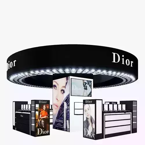 Cosmetics Stand - Dior 3D model
