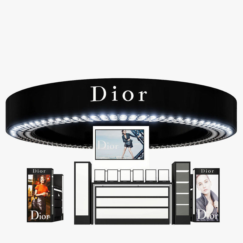 Cosmetics Stand - Dior 3D model_2