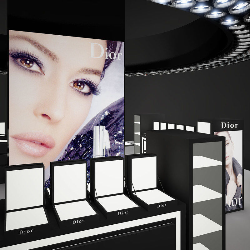 Cosmetics Stand - Dior 3D model_7