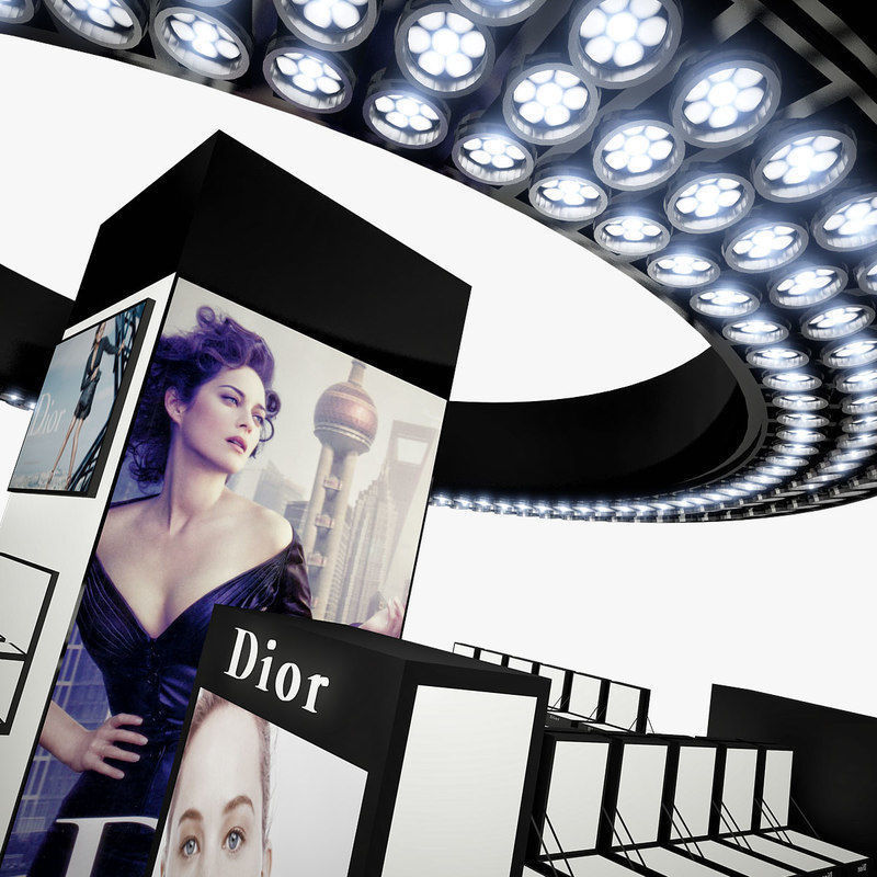 Cosmetics Stand - Dior 3D model_4