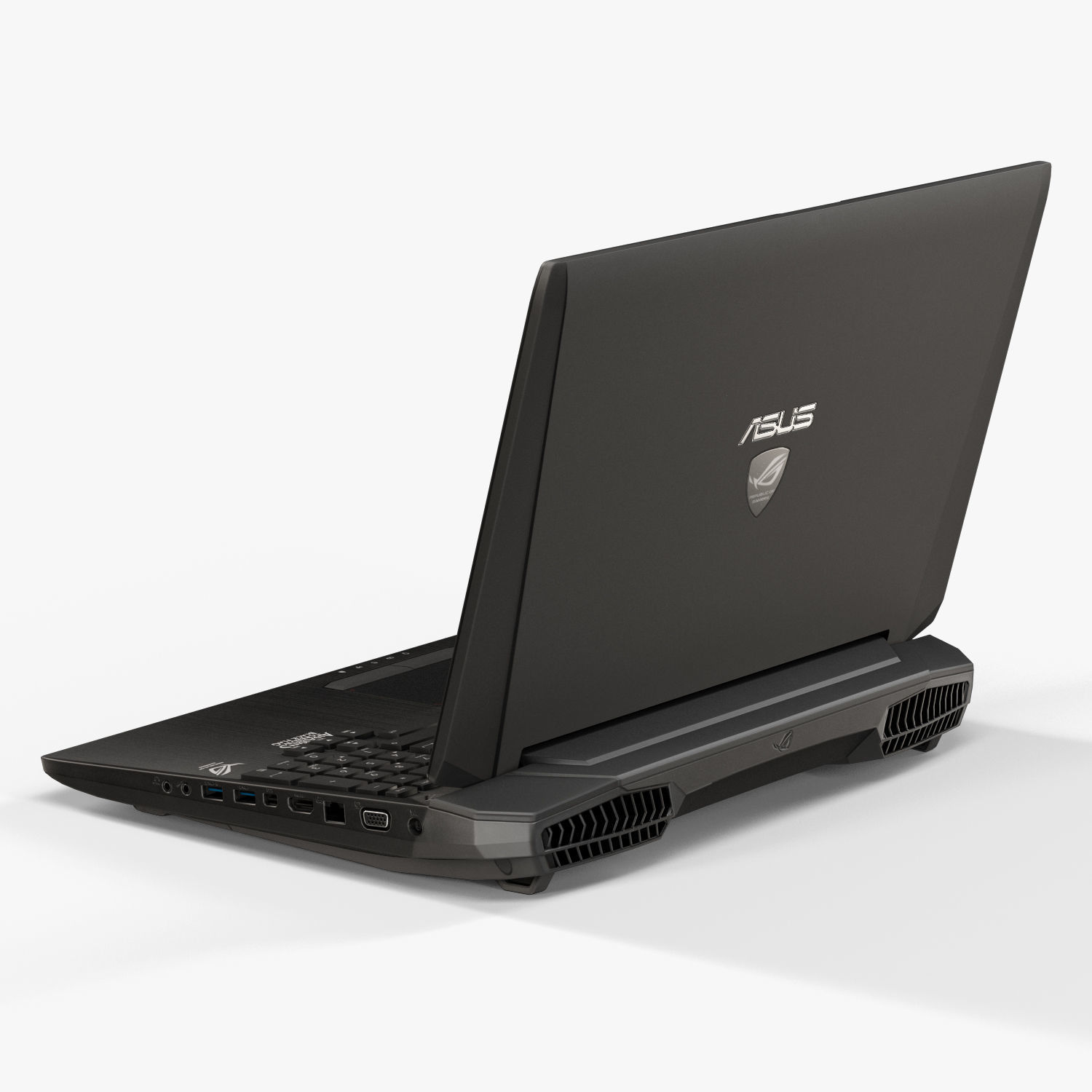 Asus ROG G750JH gaming laptop Low-poly 3D model_9