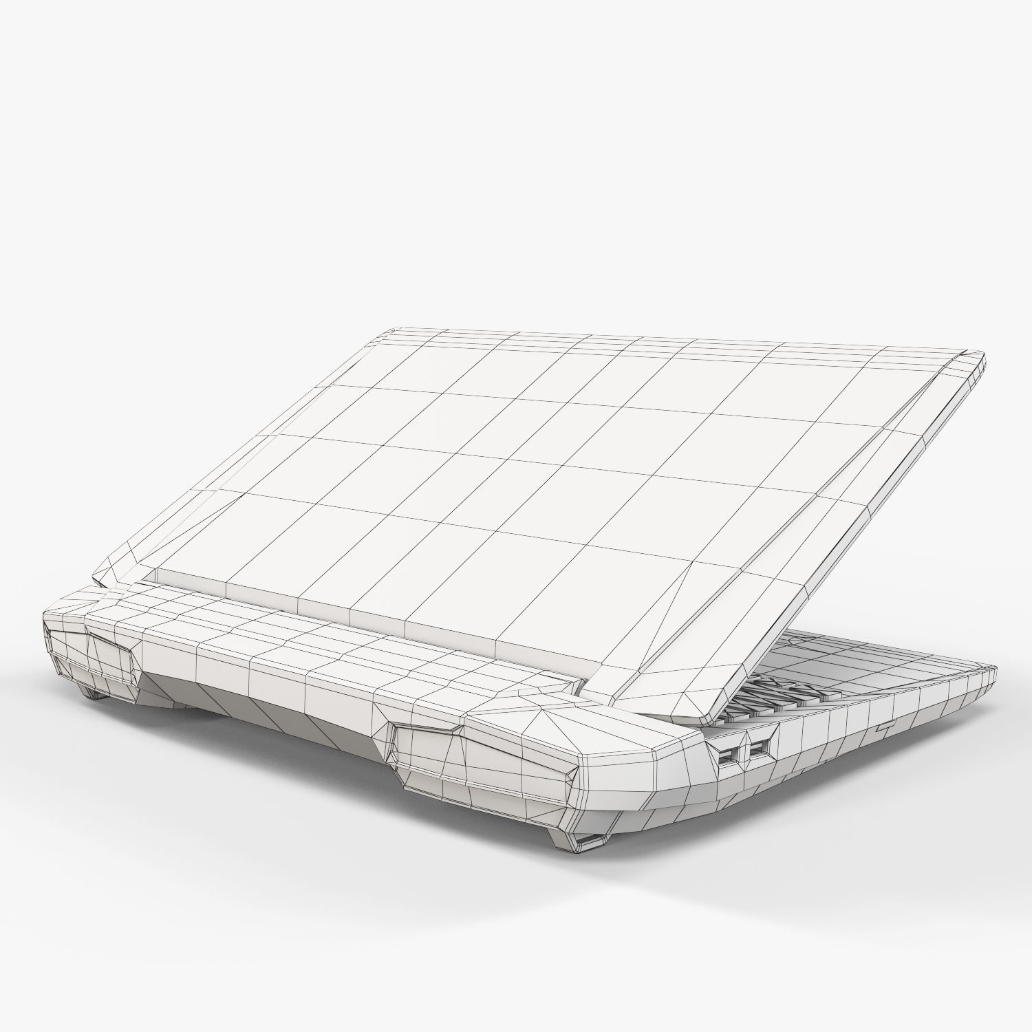 Asus ROG G750JH gaming laptop Low-poly 3D model_22