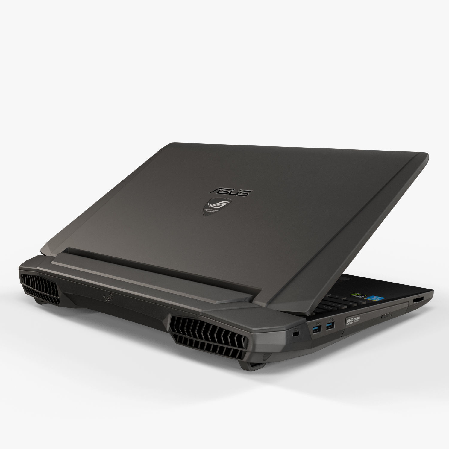 Asus ROG G750JH gaming laptop Low-poly 3D model_7