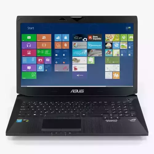 Asus ROG G750JH gaming laptop Low-poly 3D model